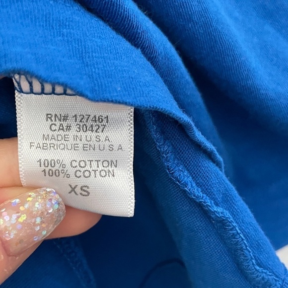 WILDFOX July List Muscle Tank Royal Blue XS - Picture 6 of 6